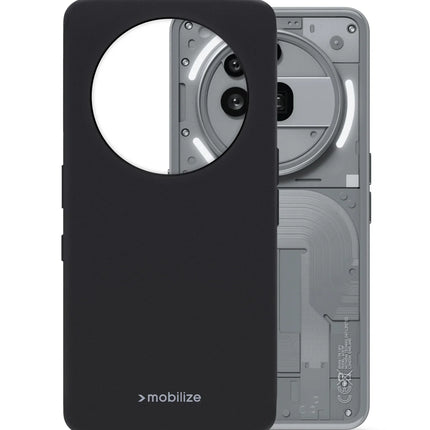 Mobilize Rubber Gelly Case Nothing Phone (3A) Pro Matt Black