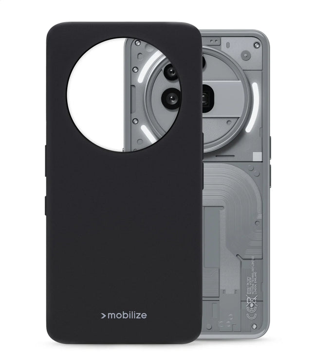 Mobilize Rubber Gelly Case Nothing Phone (3A) Pro Matt Black