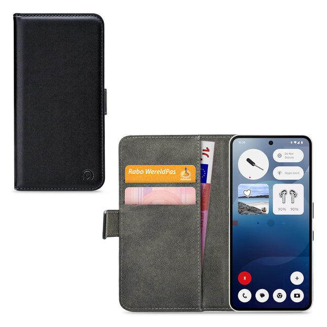 Mobilize Classic Gelly Wallet Book Case Nothing Phone (3A) Black