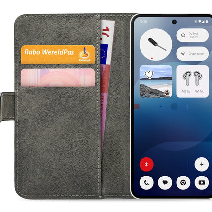 Mobilize Classic Gelly Wallet Book Case Nothing Phone (3A) Black