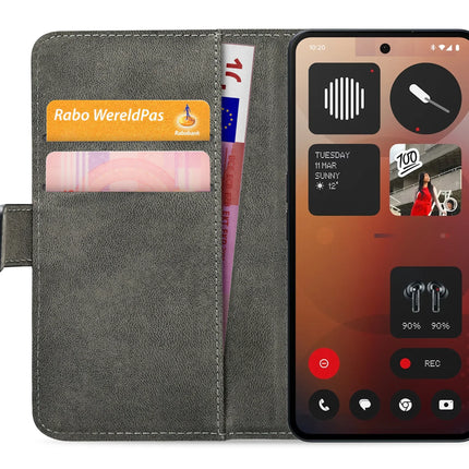 Mobilize Classic Gelly Wallet Book Case Nothing Phone (3A) Pro Black