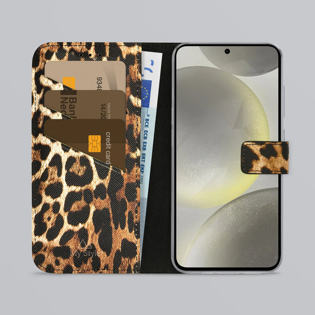 My Style Flex Wallet - Samsung Galaxy S24 5G/S25 5G Wild Leopard productafbeelding 2