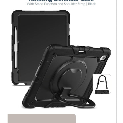 Mobilize Rotating Defender Case Stand Function For Samsung Galaxy Tab S10 Fe+ 13.1 Black