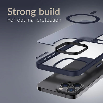 Mobilize MagSafe Compatible Hybrid Pro Case Apple iPhone 16E Blue productafbeelding 3