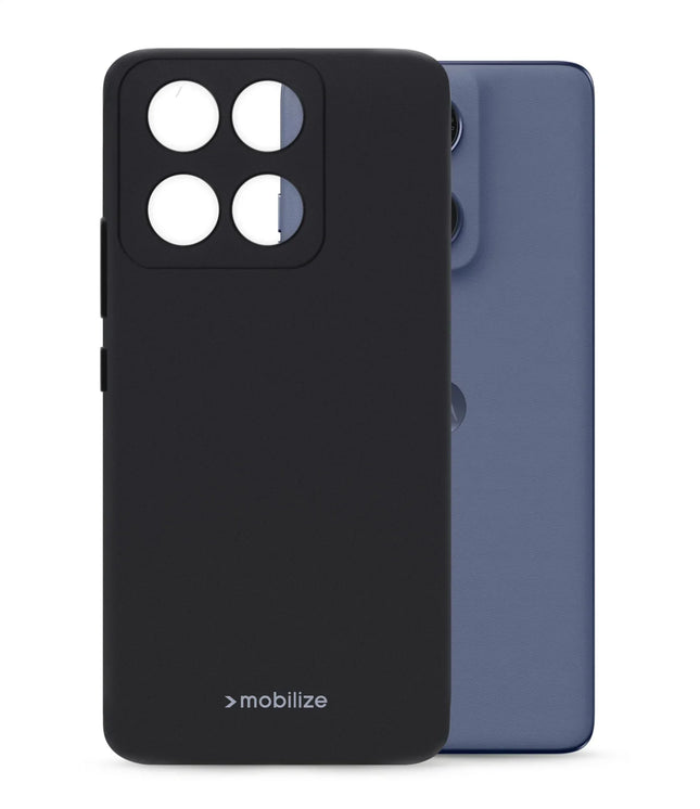 Mobilize Rubber Gelly Case Motorola Edge 60 Fusion Matt Black