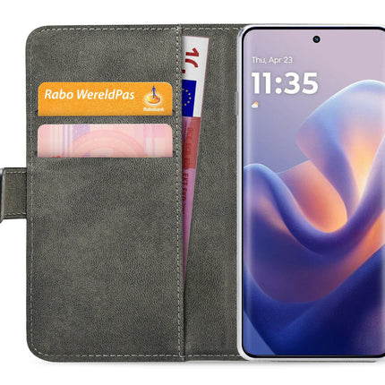 Mobilize Classic Gelly Wallet Book Case Motorola Edge 60 Pro Black