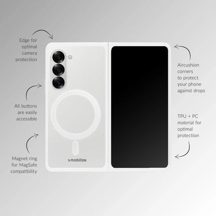 Mobilize MagSafe Compatible Naked Protection Case - Samsung Galaxy Z Fold7 5G Clear productafbeelding 4