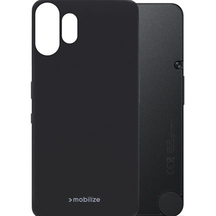 Mobilize Rubber Gelly Case Nothing Cmf Phone (2) Pro Matt Black