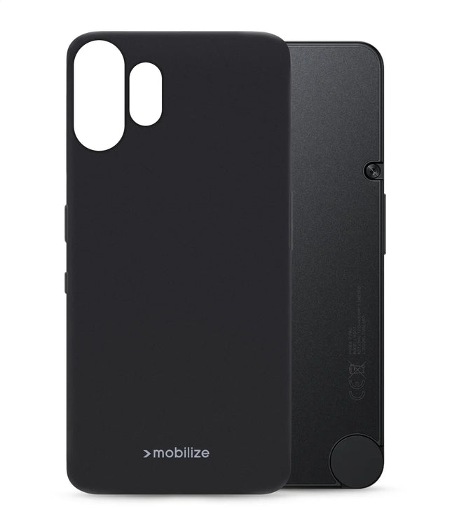 Mobilize Rubber Gelly Case Nothing Cmf Phone (2) Pro Matt Black
