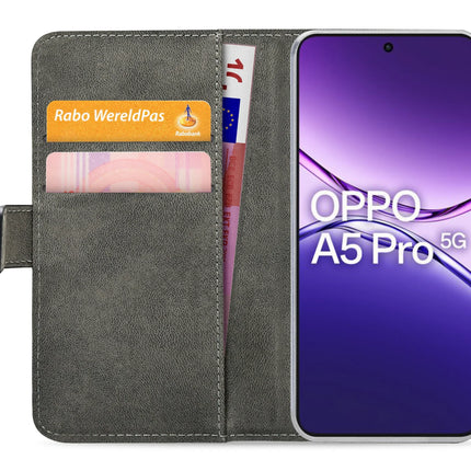Mobilize Classic Gelly Wallet Book Case Oppo A5 Pro 5G Black productafbeelding 4