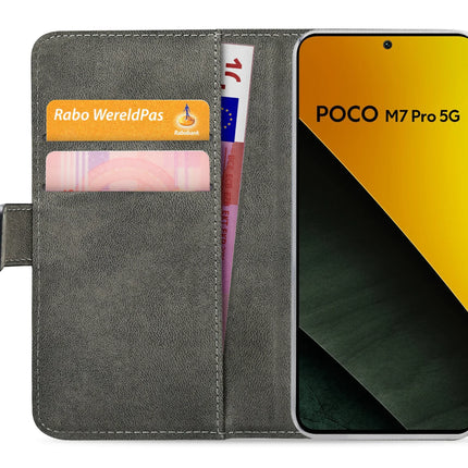 Mobilize Classic Gelly Wallet Book Case Xiaomi Poco M7 Pro 5G Black productafbeelding 4