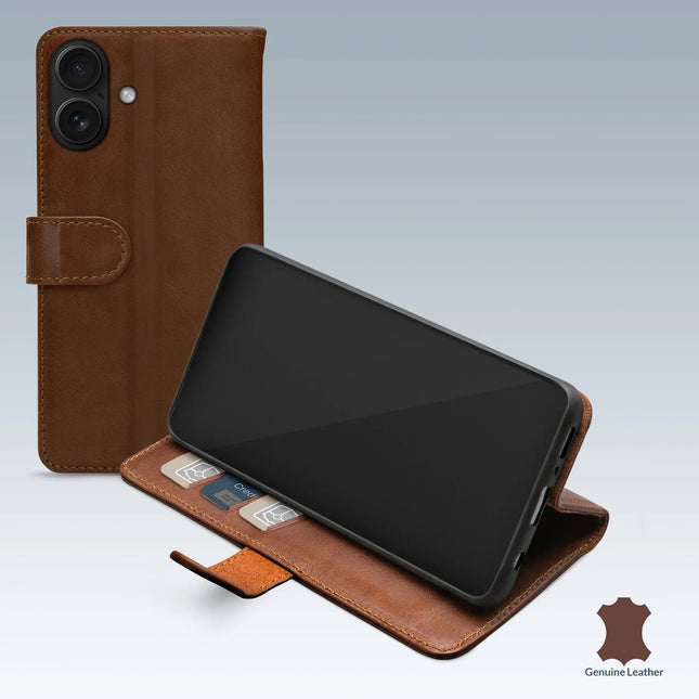 Mobilize Leather Wallet Apple iPhone 17 Brown