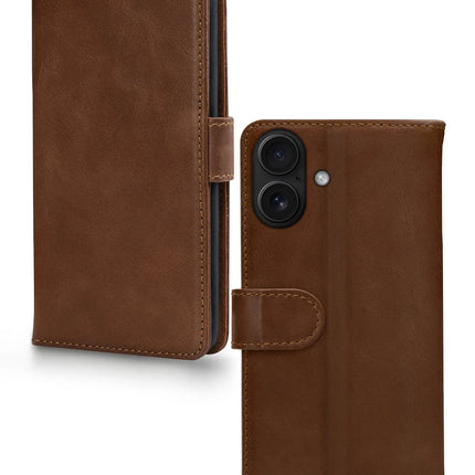 Mobilize Leather Wallet Apple iPhone 17 Brown productafbeelding 2