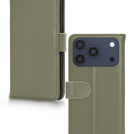 Mobilize Premium Gelly Wallet Book Case Apple iPhone 17 Pro Green productafbeelding 2