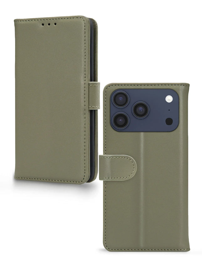 Mobilize Premium Gelly Wallet Book Case Apple iPhone 17 Pro Green productafbeelding 2
