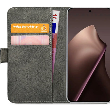 Mobilize Classic Gelly Wallet Book Case Xiaomi 15T Black productafbeelding 3
