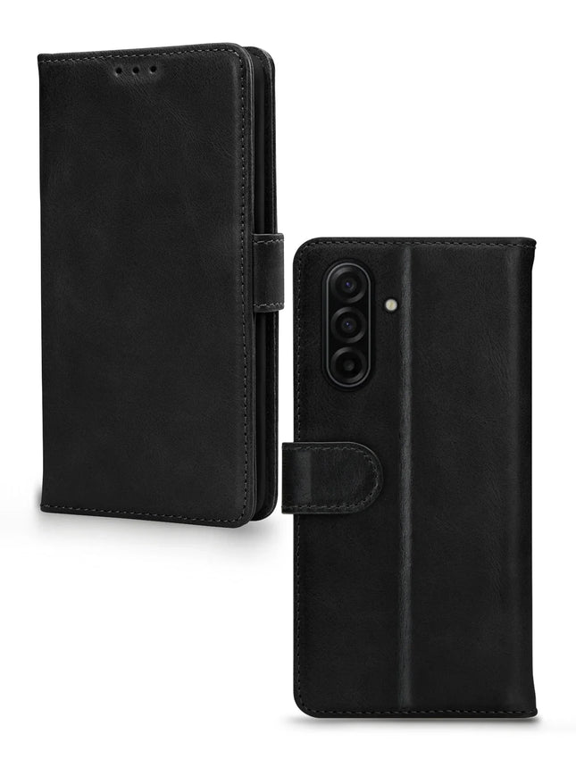 Mobilize Leather Wallet Samsung Galaxy A17 (4G/5G) Black productafbeelding 2