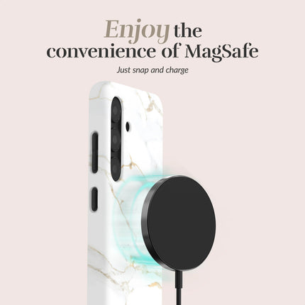 Mio By Mobilize Mio White Marble MagSafe Compatible - Samsung A17 (4G/5G) productafbeelding 3