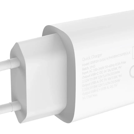 Mobilize Bulk Mobilize Wall Charger Usb-C + Usb 20W White (Bulk)