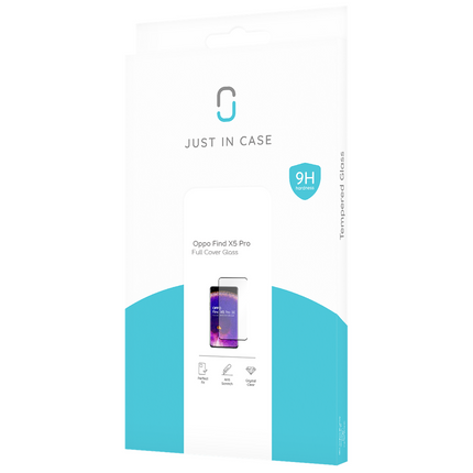 Oppo Find X5 Pro - Full Cover Screenprotector Tempered Glass - Black