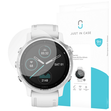 Garmin Fenix 6S Pro 42mm Tempered Glass - Screenprotector 2 Pack - Clear