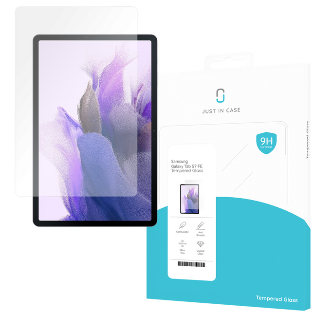 Samsung Galaxy Tab S7 FE - Screenprotector Tempered Glass