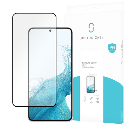 Samsung Galaxy S22+ - Full Cover Screenprotector Tempered Glass - Black
