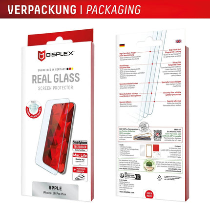 Apple iPhone 16 Pro Max Real Glass Screenprotector - Apple - Casebump