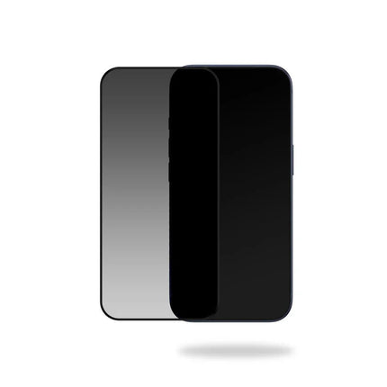 Apple iPhone 16 Pro Max/17 Pro Max Zwart Privacy Glass Zwart Frame Screenprotector - Apple - Zwart - Casebump