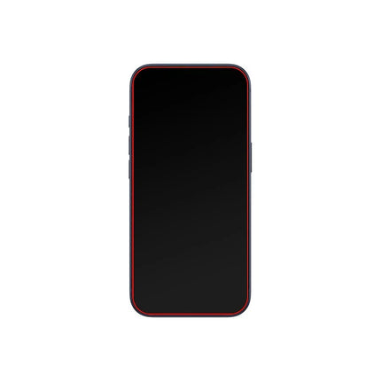 Apple iPhone 16 Pro/17/17 Pro Zwart Glass Zwart Frame Screenprotector - Apple - Zwart - Casebump