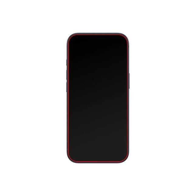 Apple iPhone 16 Pro/17/17 Pro Zwart Privacy Glass Zwart Frame Screenprotector - Apple - Zwart - Casebump