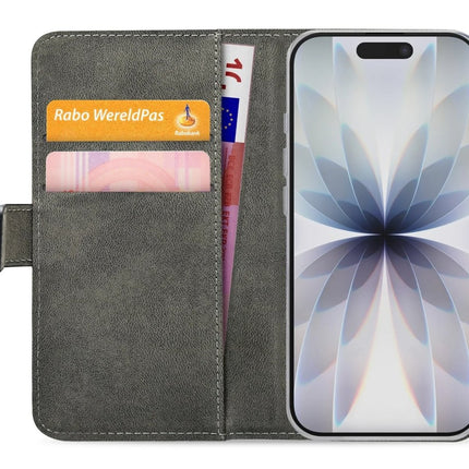 Apple iPhone 17 Black Wallet Book Case Wallet Book Case Zwart - Apple - Casebump