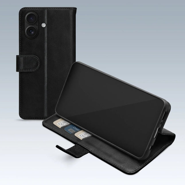 Apple iPhone 17 Black Wallet Book Case Wallet Book Case Zwart - Apple - Casebump
