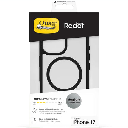 Apple iPhone 17 Clear/Black MagSafe Hoesje MagSafe Hoesje Zwart - Apple - Casebump