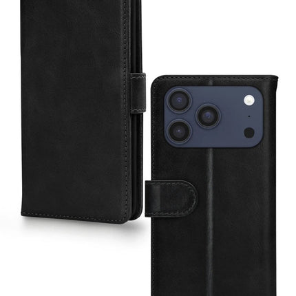Apple iPhone 17 Pro Black Wallet Book Case Wallet Book Case Zwart - Apple - Casebump