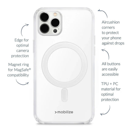 Apple iPhone 17 Pro Clear MagSafe Hoesje MagSafe Hoesje Transparant - Apple - Casebump