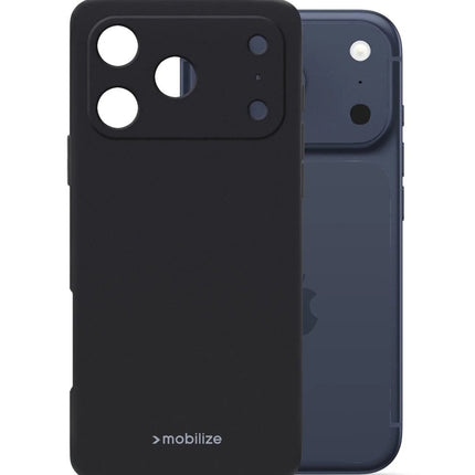 Apple iPhone 17 Pro Matt Black Gelly Case Gelly Case Zwart - Apple - Casebump