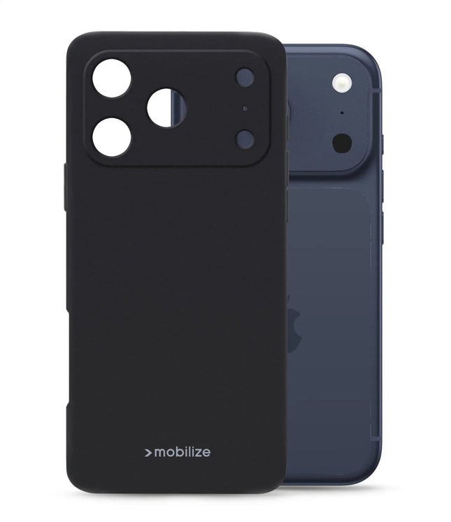 Apple iPhone 17 Pro Matt Black Gelly Case Gelly Case Zwart - Apple - Casebump
