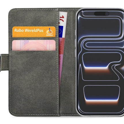 Apple iPhone 17 Pro Max Black Wallet Book Case Wallet Book Case Zwart - Apple - Casebump