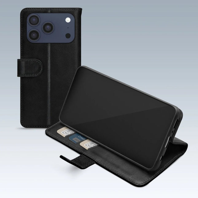 Apple iPhone 17 Pro Max Black Wallet Book Case Wallet Book Case Zwart - Apple - Casebump