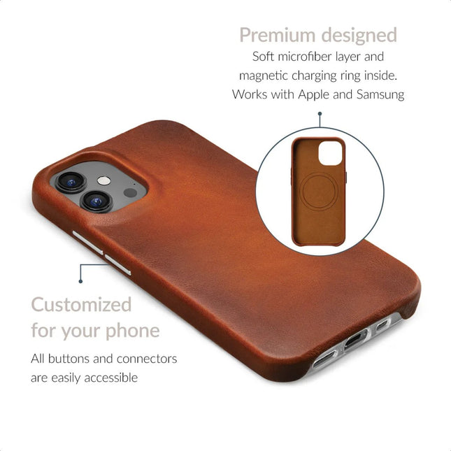 Apple iPhone 17 Pro Max Burned Cognac MagSafe Hoesje MagSafe Hoesje - Apple - Casebump