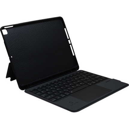 iPad 2021 (9th Gen) / 2020 (8th Gen) Back Cover + Flap + Qwerty Keyboard - Black