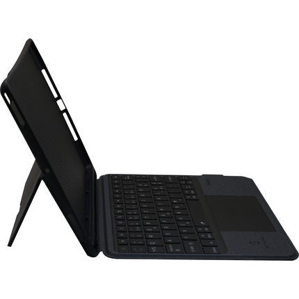 iPad 2021 (9th Gen) / 2020 (8th Gen) Back Cover + Flap + Qwerty Keyboard - Black
