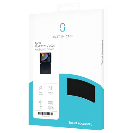 iPad 2021 (9th Gen) / 2020 (8th Gen) Back Cover + Qwerty Keyboard - Black