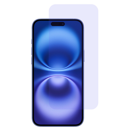 iPhone 16 - Blue Filter Screenprotector Tempered Glass