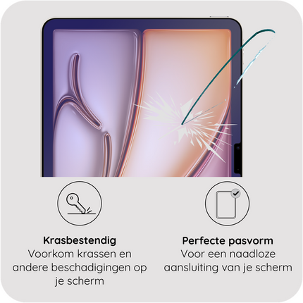 iPad Air 11 (M4 2026 / M3 2025 / M2 2024) - Blue Filter Screenprotector Tempered Glass