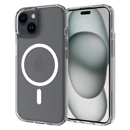 BULK | ArmorElite Case - iPhone 15 - Military Grade Back Cover - (compatible with MagSafe) - Clear