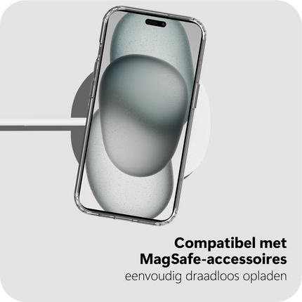 BULK | ArmorElite Case - iPhone 15 - Military Grade Back Cover - (compatible with MagSafe) - Clear
