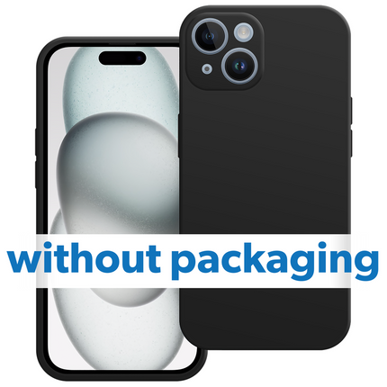 BULK | Flex Case - iPhone 15 - TPU Back Cover - (compatible with MagSafe) - Black