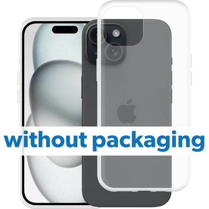 BULK | Zero% Case - iPhone 15 - Soft TPU Back Cover (GRS Recycled) - Clear